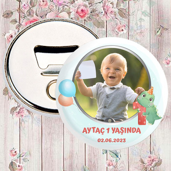 1 Yaş Dinazor Temalı Magnet Açacak