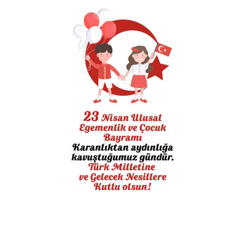 23 Nisan Kutlaması Temalı Hediyelik Kart