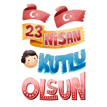 23 Nisan Kutlu Olsun Temalı Masa Önü Ayaklı Dekor