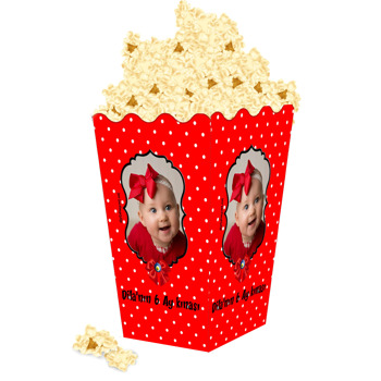 6 Ay Kınası Temalı Temalı Popcorn Kutusu