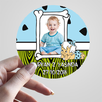 Bambam Temalı Resimli Sticker