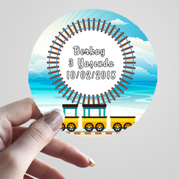 Tren Temalı Sticker