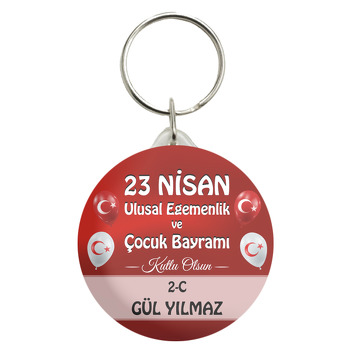 23 Nisan ile Balon Temalı Anahtarlık