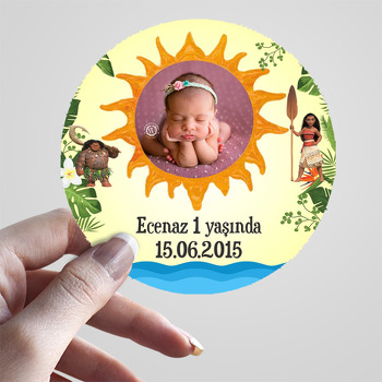 Moana Temalı Resimli Sticker