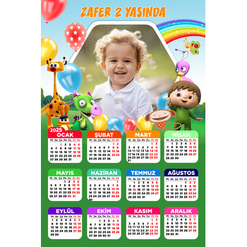 Baby Tv Ekip Temalı Takvim Magnet