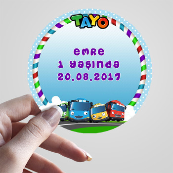 Tayo  Temalı Sticker