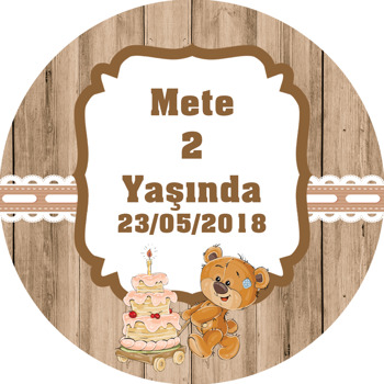 Oyuncak Ayı Temalı Sticker