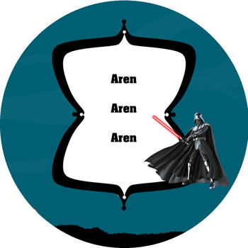 Star Wars Temalı Akrilik Daire Magnet