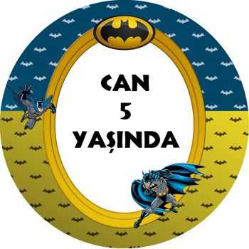 Batman 2 Temalı Akrilik Daire Magnet