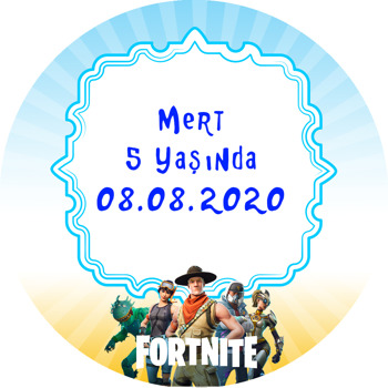 Fortnite Temalı Akrilik Daire Magnet