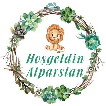 Sevimli Aslan Temalı Sticker