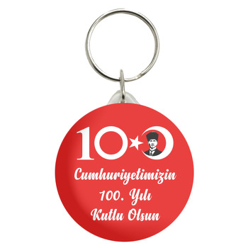 100. Yıl Cumhuriyet Temalı Anahtarlık