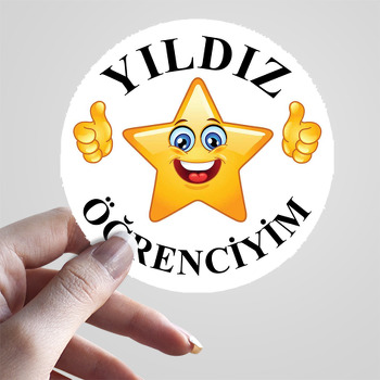 Yıldız Öğrenciyim Temalı Sticker Tasarla