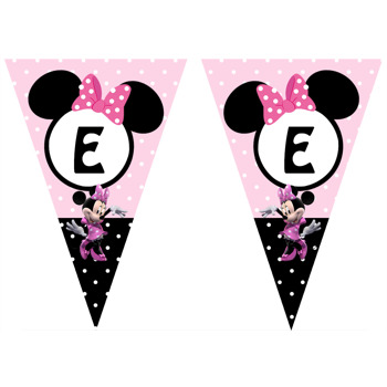 Minnie Mouse Temalı Parti Banner