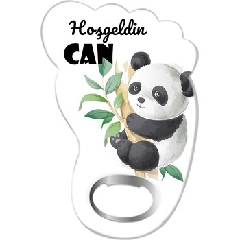 Ağaç Dalında Panda Temalı Ayak İzi Magnet Açacak