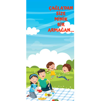 Aile ile Piknik Temalı Hediyelik Kart