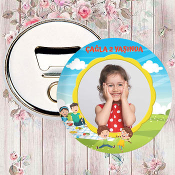 Aile ile Piknik Temalı Magnet Açacak