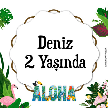 Aloha Temalı Parti Afiş