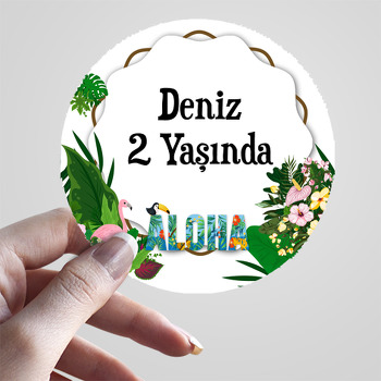 Aloha Temalı Sticker