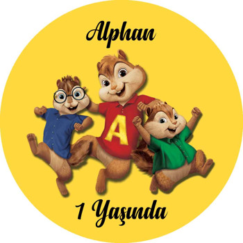 Alvin ve Sincaplar Temalı Sticker