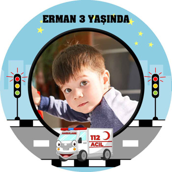 Ambulans Temalı Sticker