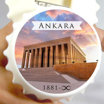 Ankara Anıtkabir ile Şehirler Temalı Kapak Şekilli Magnet Açacak