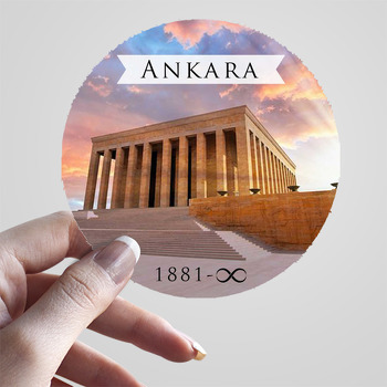 Ankara Anıtkabir ile Şehirler Temalı Sticker