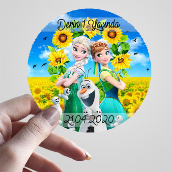 Anna Ve Elsa Temalı Sticker