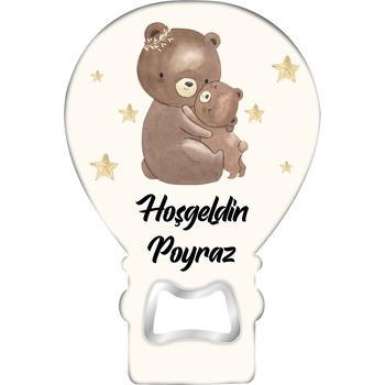 Anne Kız Ayıcıklar ile Yıldız Temalı Balon Magnet Açacak