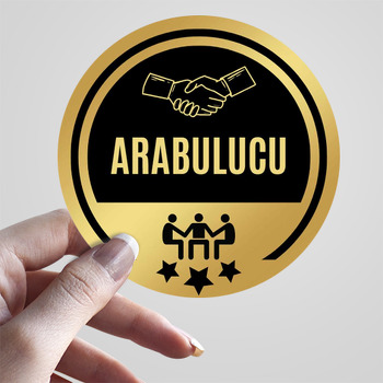 Arabulucu Temalı Sticker