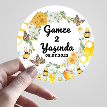 Arı Dünyası Temalı Sticker