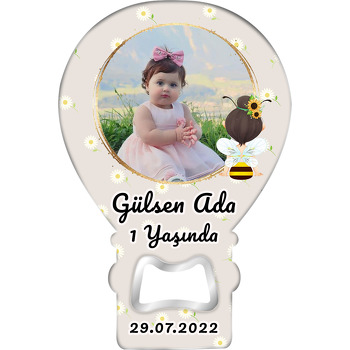 Arı Kız ile Papatyalı Fon Temalı Balon Magnet Açacak