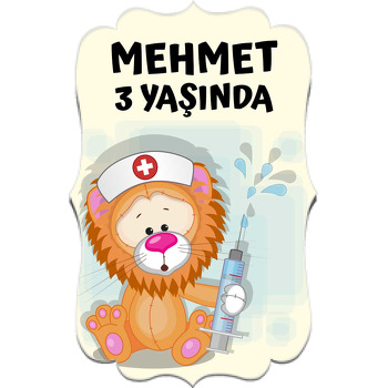 Aslan Doktor Temalı Özel Kesim Magnet