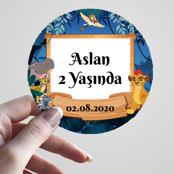 Aslan Koruyucular Temalı Sticker