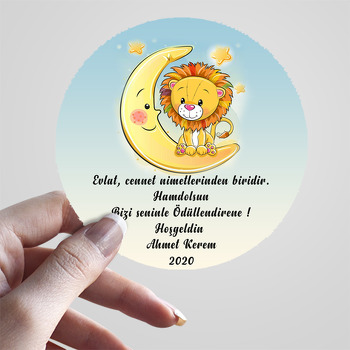 Aslan Temalı Sticker