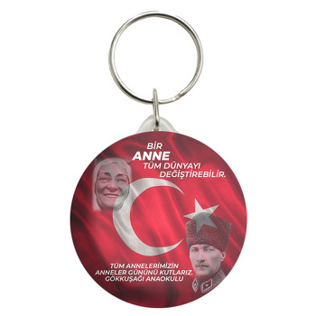 Atatürk ile Zübeyde Hanım Temalı Anahtarlık