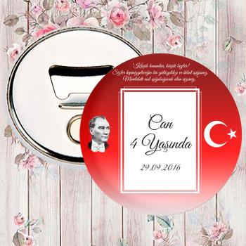 Atatürk ve Bayrak Temalı Magnet Açacak