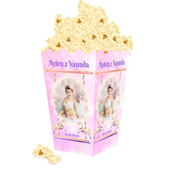 Atlıkarınca Pembe Temalı Popcorn Kutusu