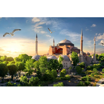 Ayasofya Camii ile Martılar Temalı Magnet