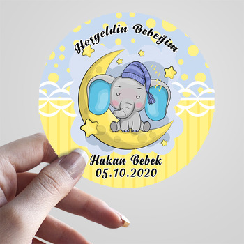 Aydede Ve Uykucu Fil Temalı Sticker