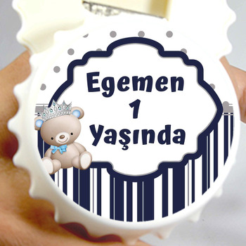 Ayıcık Erkek Temalı Kapak Şekilli Magnet Açacak