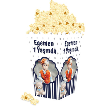 Ayıcık Erkek Temalı Popcorn Kutusu