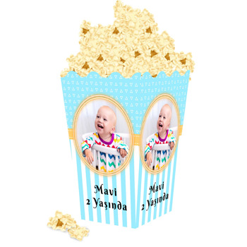 Ayıcık ile Rakun Temalı Popcorn Kutusu