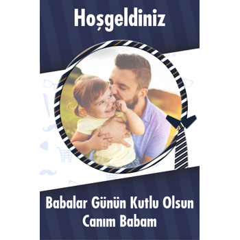 Babam Temalı Doğum Günü Afiş