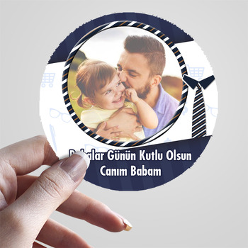 Babam Temalı Resimli Sticker