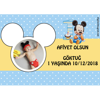 Baby Mickey Doğum Günü Amerikan Servis