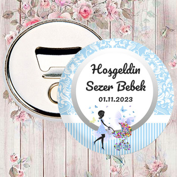 Baby Shower Erkek Bebek Temalı Magnet Açacak