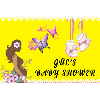 Baby Shower Temalı Afiş