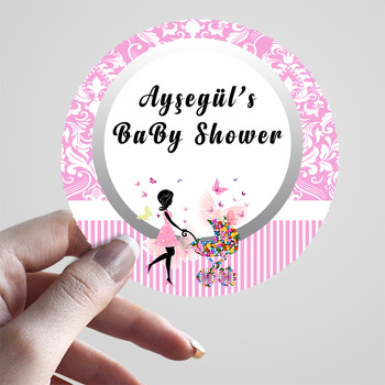 Baby Shower Temalı Hoşgeldin Bebek Sticker