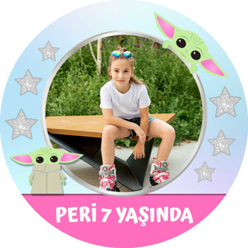 Baby Yoda Temalı Sticker